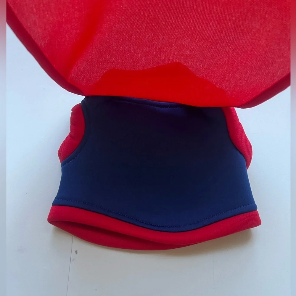Superman Dog Costume Harness Vest with Cape